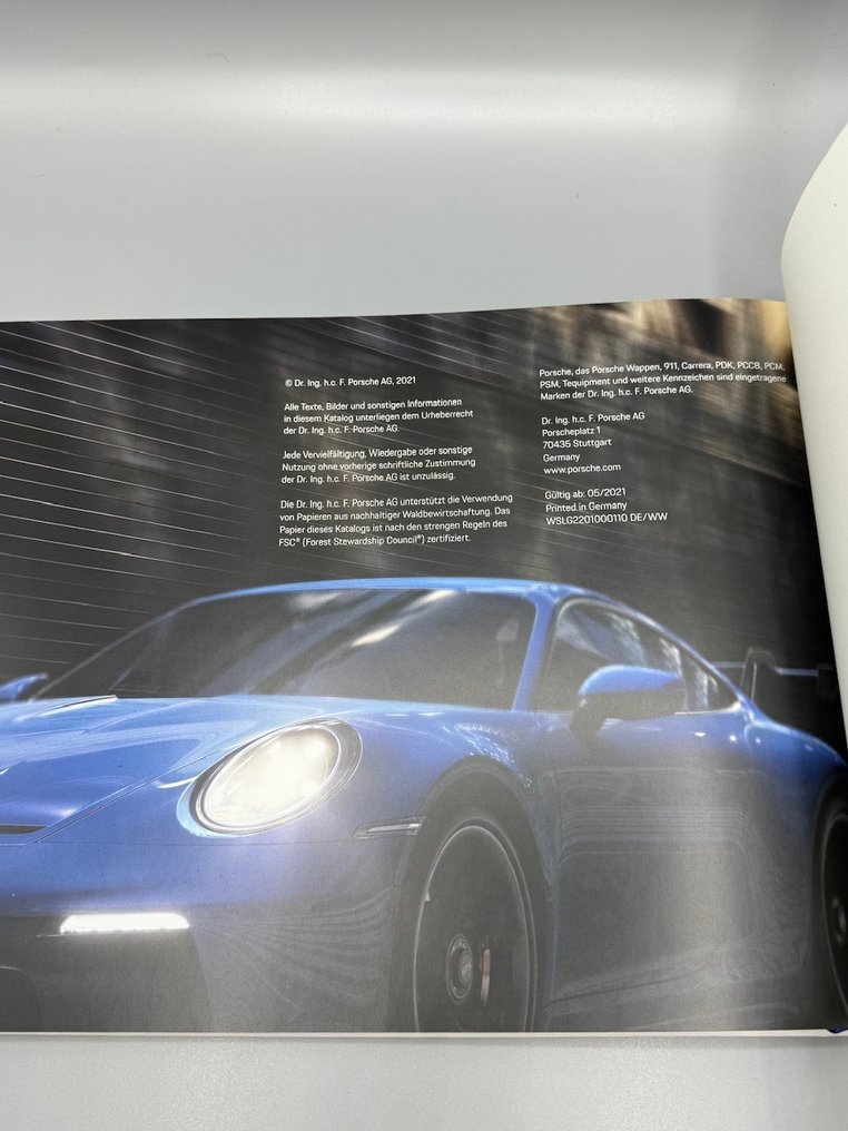 Porsche 911 992 GT3 Brochure Porsche Catawiki Porsche 911 992 GT3 Brochure Porsche Catawiki