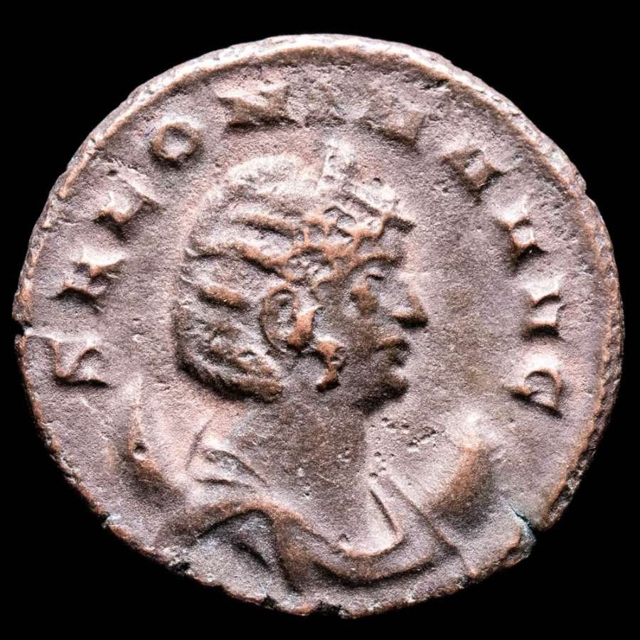 Roman Empire. Salonina (Augusta, AD 254-268). BI silvered atnoninianus Mediolanum mint (Milano). 266 A.D. VESTA FELIX  (Ingen reservasjonspris) #1.1