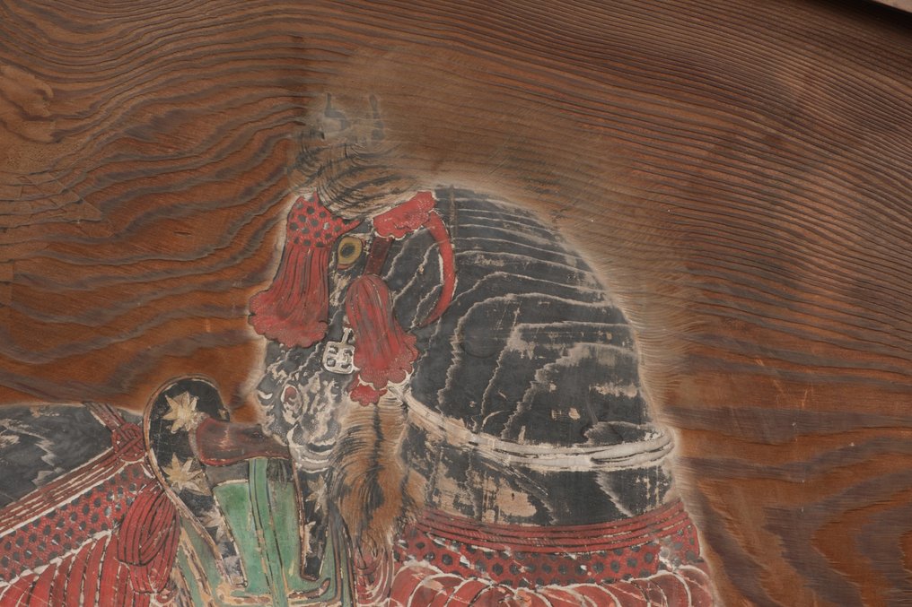 Οο’εμα 大絵馬 (μεγάλο τάμπλετ αφιέρωσης) - Ξύλο Keyaki, ξύλο Hinoki Cypress, Βαφή. - Ιαπωνία - Bunka 12» πολιτισμικά 12 χρόνια, Έτος 1815 #2.1