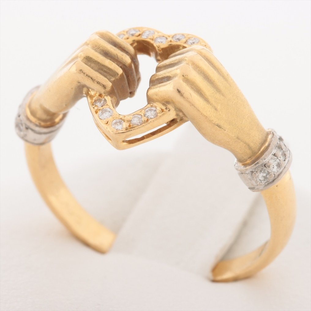 Carrera y Carrera - Gyűrű - 18 kt. Fehér arany, Sárga arany Gyémánt #1.1
