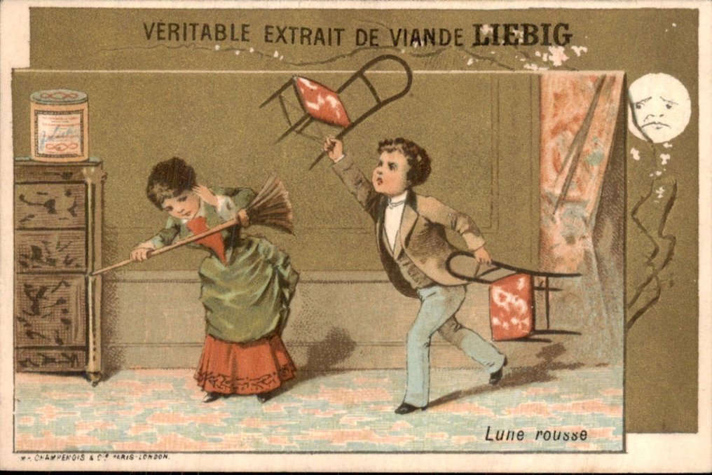 Francja - Liebig Chromo S146 - MIESIĄC MIODOWY - Pocztówka (6) - 1878-1885 #3.2