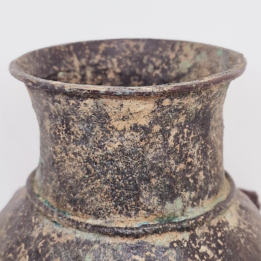 古波斯语 黄铜 虎头花瓶 - 140 mm #2.1