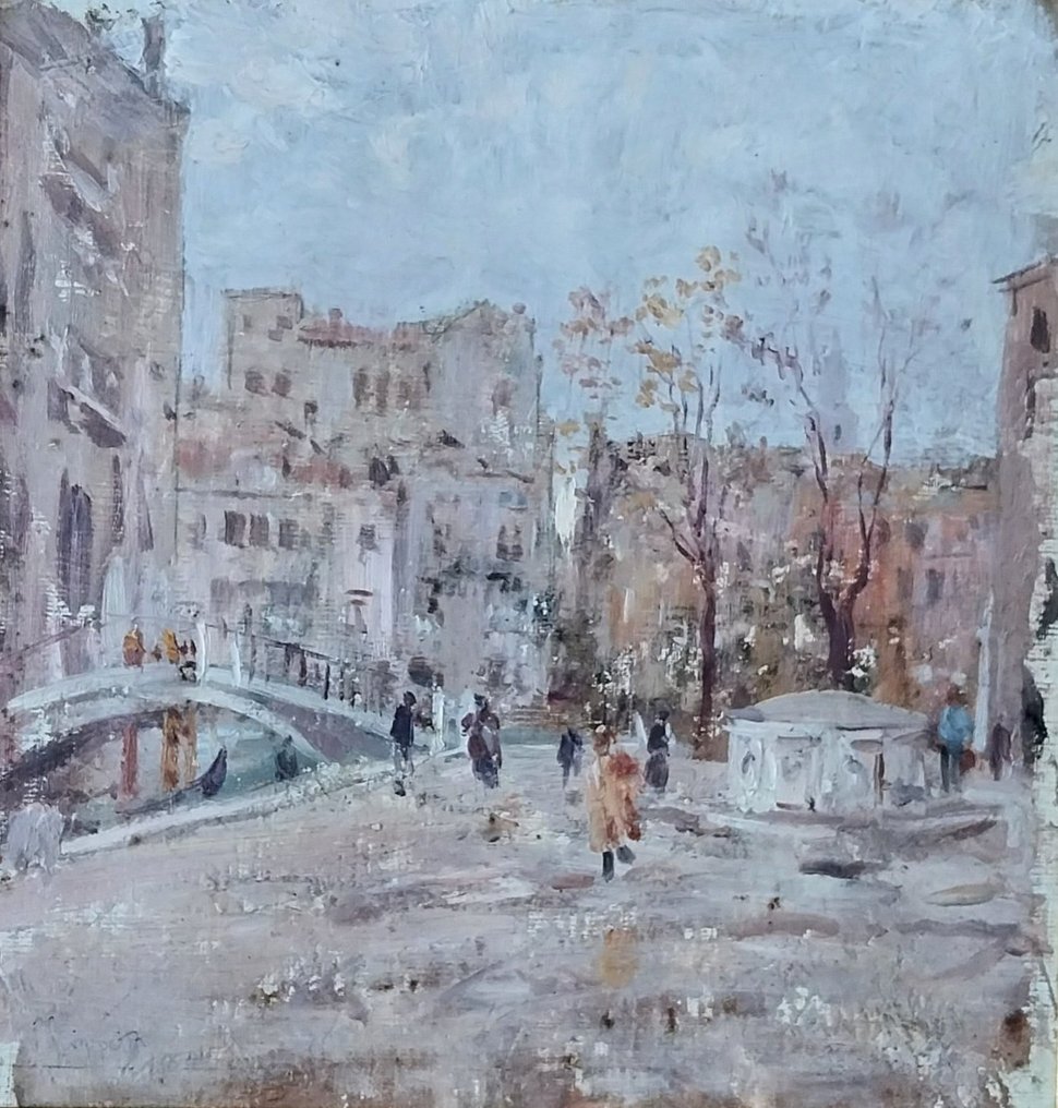 Pietro Scoppetta (1863-1920) - Ponte a Venezia #1.1