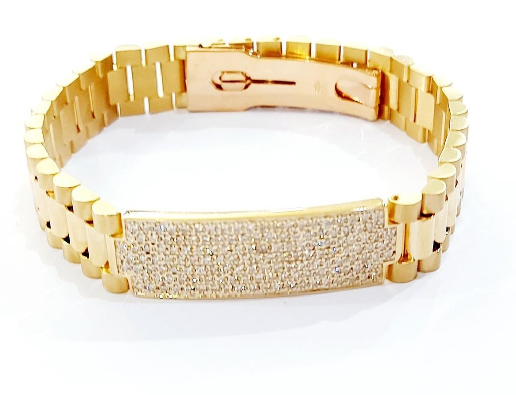 Βραχιόλι - 18 καράτια Κίτρινο χρυσό, Ροζ χρυσό -  2.45ct. tw. Διαμάντι (Φυσικό) #2.1