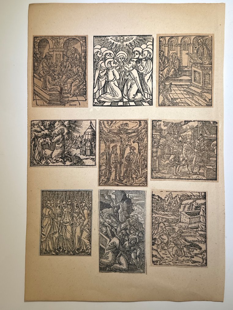 Hans Schäufelein (1482-1540), Basel, A. Petri, 1514, Das Plenarium oder Ewangely Buoch. - Hochwertig altkolorierter Holzschnitte der Postinkunabelzeit 2 Monogramme plus 9 andere. - 1514 #1.2