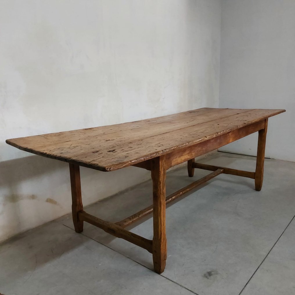 Tisch - Antiker rustikaler rechteckiger Tisch - Holz - Verschiedene Hölzer... #1.2