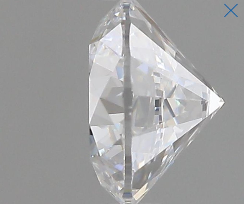 1 pcs Diament  (Naturalny)  - 0.90 ct - okrągły - F - VVS2 (z bardzo, bardzo nieznacznymi inkluzjami) - Gemological Institute of America (GIA) #2.1