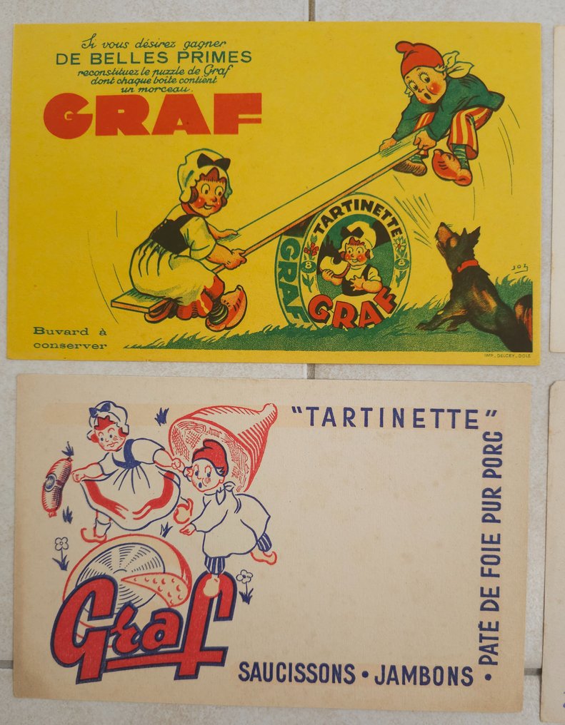 Θεματική συλλογή - Iconic Collection - Advertising Blotters - Graf - "Tartinette" - Signed - After Joz - #2.1