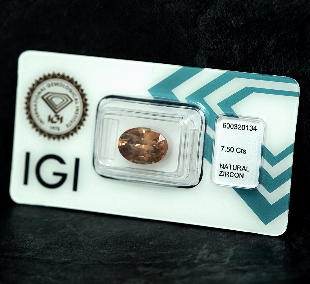 Zircon - 7.50 ct - IGI (Institutul gemologic internațional) - Champagne #4.3