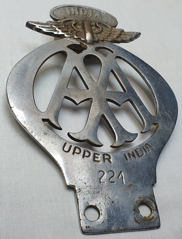 Jelvény - Grille Badge - Upper India - AA - Egyesült Királyság - 20. század eleje (1. világháború) #1.2