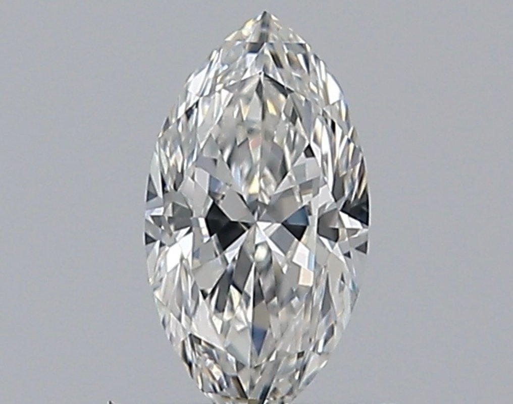 1 pcs Diamant  (Natural)  - 0.42 ct - Marchiză - D (fără culoare) - VVS1 - GIA (Institutul gemologic din SUA) #1.1