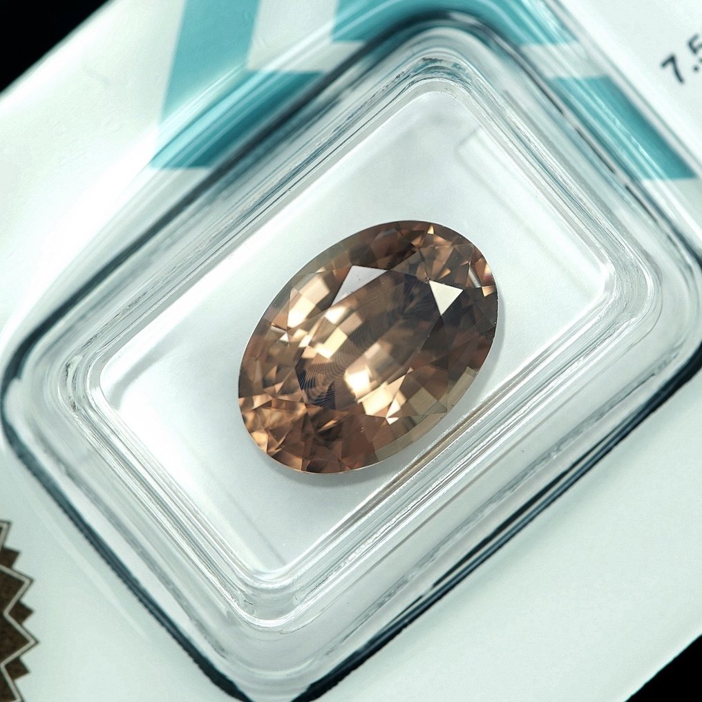Zircon - 7.50 ct - IGI (Institutul gemologic internațional) - Champagne #2.1