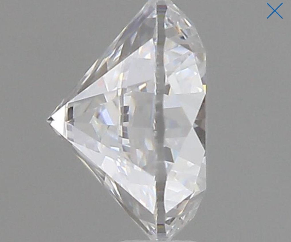 1 pcs Diamant  (Natur)  - 0.90 ct - Rund - F - VVS2 - Gemological Institute of America (GIA) #3.1
