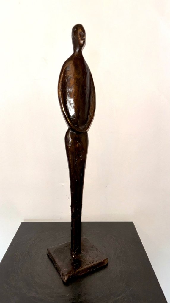 Abdoulaye Derme - sculptuur, Filiforme - 44 cm - 44 cm - Brons #1.2