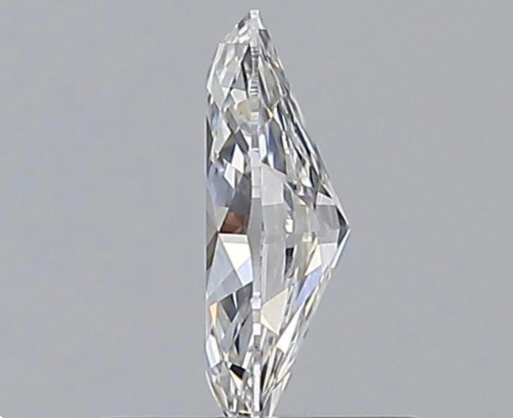 1 pcs Diamant  (Natural)  - 0.42 ct - Marchiză - D (fără culoare) - VVS1 - GIA (Institutul gemologic din SUA) #2.1