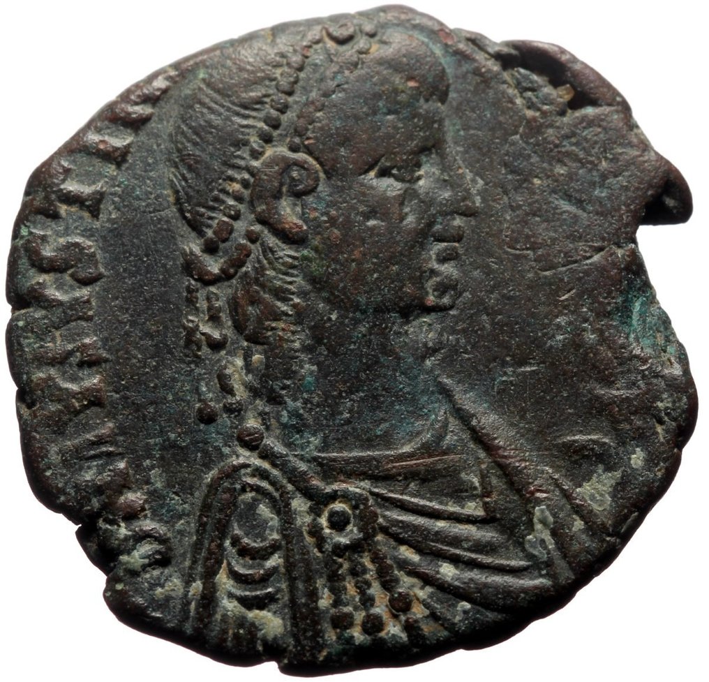 Empire byzantin. Justinien I (527-565 apr. J.-C.). Follis  (Sans Prix de Réserve) #1.1