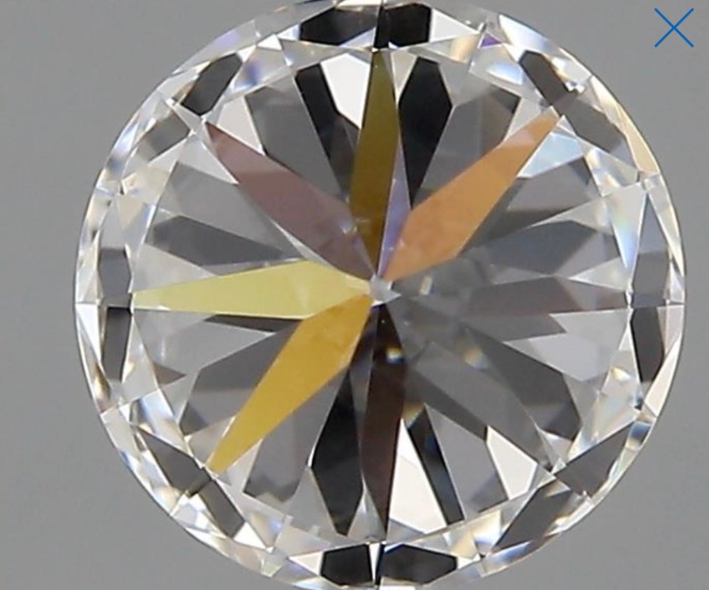 1 pcs 钻石  (天然)  - 1.01 ct - 圆形 - D (无色) - VVS2 极轻微内含二级 - 美国宝石研究院（GIA） #2.2