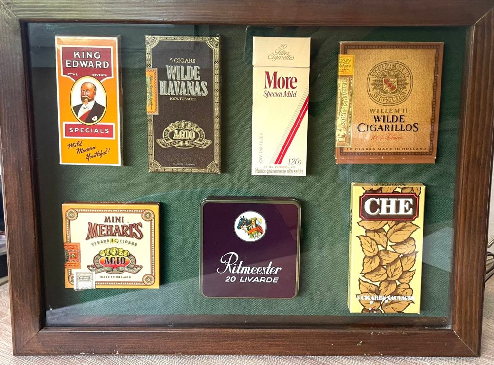 主题收藏系列 - 实木和维加斯天鹅绒雪茄盒 #3.1