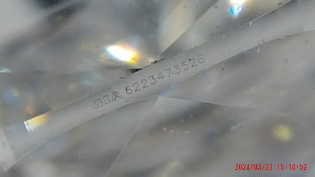 1 pcs Diamant  (Natürlich)  - 0.72 ct - Kissen - D (farblos) - VVS2 - Gemological Institute of America (GIA) #3.2