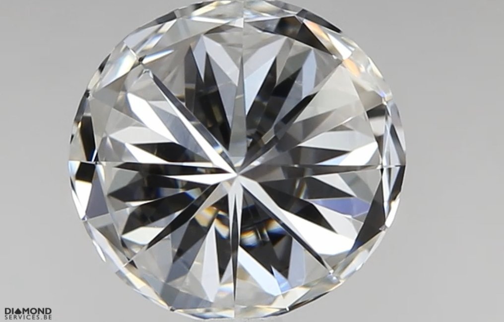 1 pcs Diamant  (Natürlich)  - 1.01 ct - Rund - D (farblos) - IF - HRD Antwerp #2.2