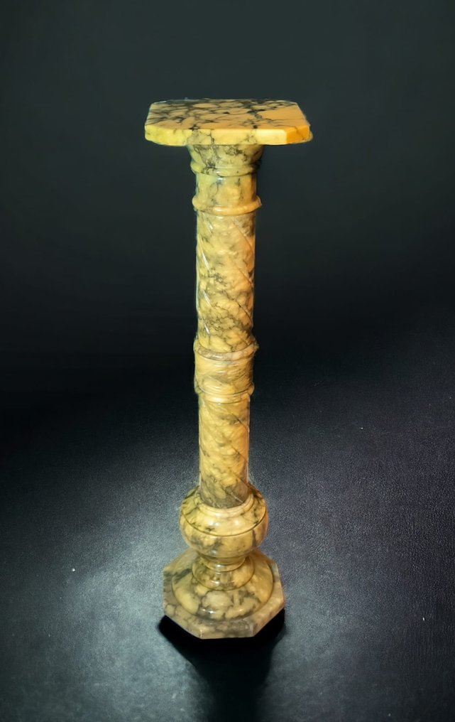  Coluna - Marmo Arabescato - Por volta de 1900  #1.1