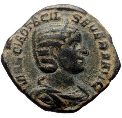 Romerska riket. Otacilia Severa (Augusta, AD 244-249). Sestertius #1.1