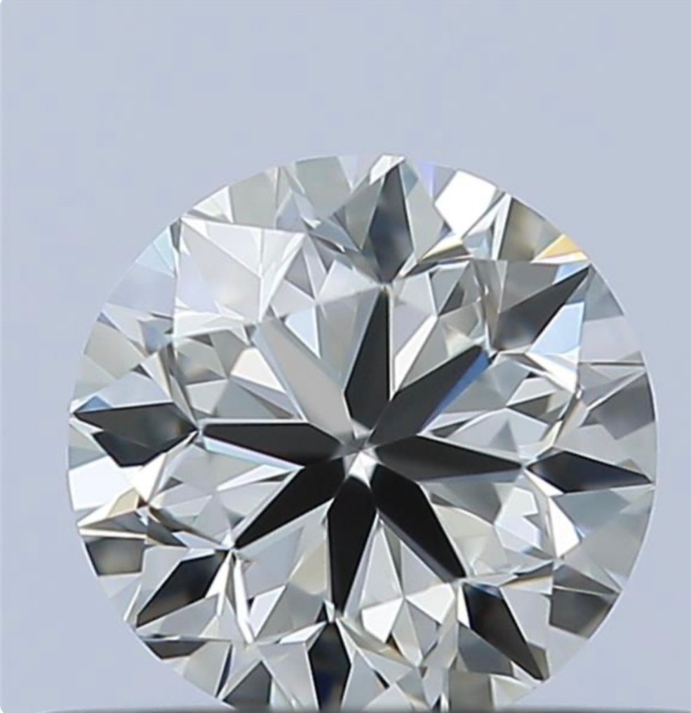 1 pcs Diamant  (Natur)  - 0.90 ct - Rund - G - VS1 - Gemological Institute of America (GIA) #1.1