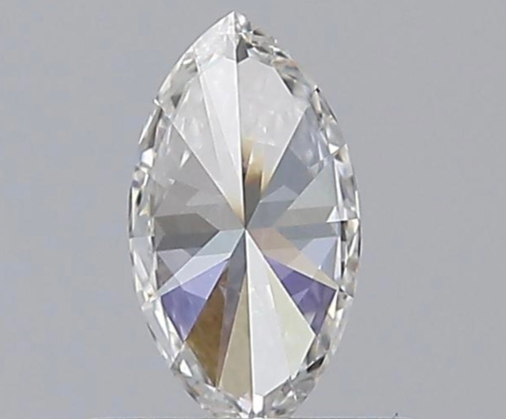 1 pcs Diamant  (Natural)  - 0.42 ct - Marchiză - D (fără culoare) - VVS1 - GIA (Institutul gemologic din SUA) #2.2