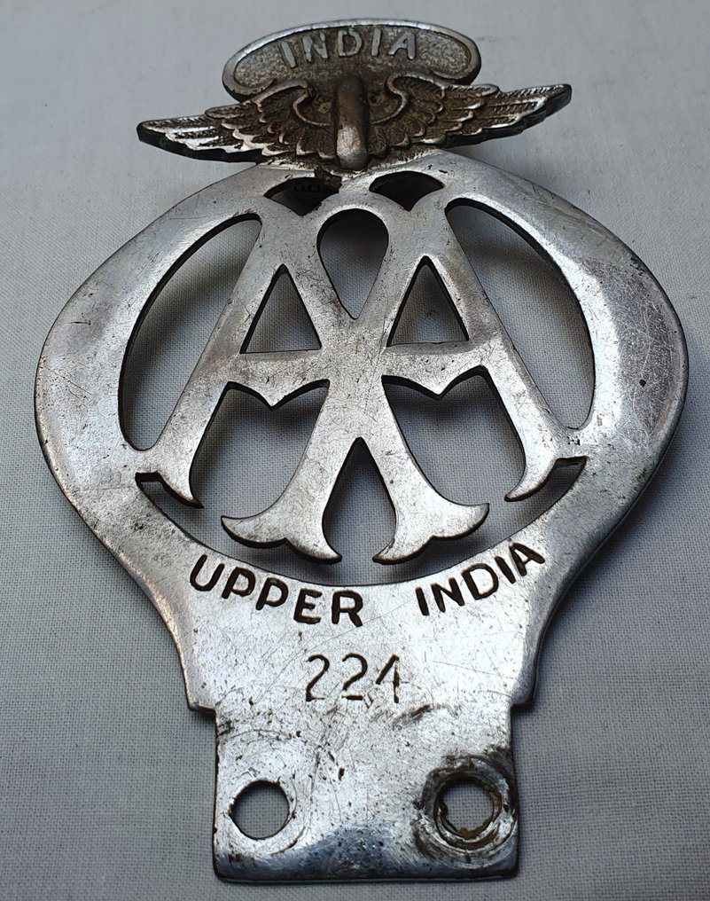 Badge - Grille Badge - Upper India - AA - Storbritannien - 20. - først i (2. verdenskrig) #1.1