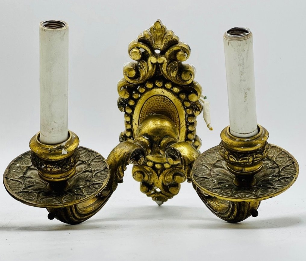 Vegglampe (2) - Ludvig XVI - Bronse #2.3