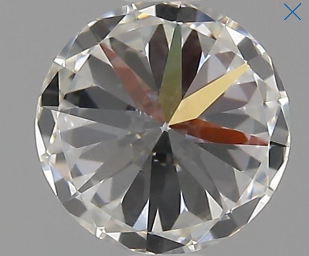 1 pcs 鑽石  (天然)  - 0.90 ct - 圓形 - E(近乎完全無色) - VVS1 - 美國寶石學院（Gemological Institute of America (GIA)） #2.2
