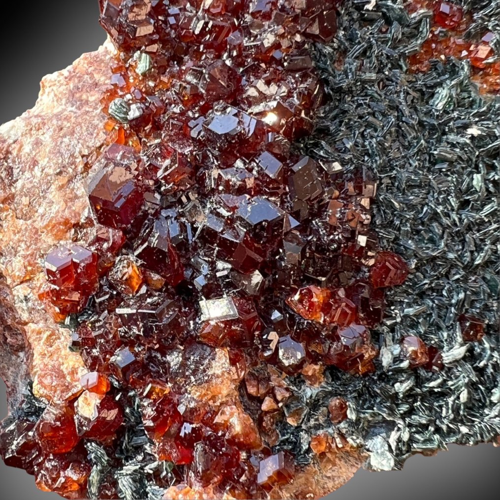 Alpine -> Hessonite with Pennine - Ύψος: 8 cm - Πλάτος: 5 cm- 120 g #1.1