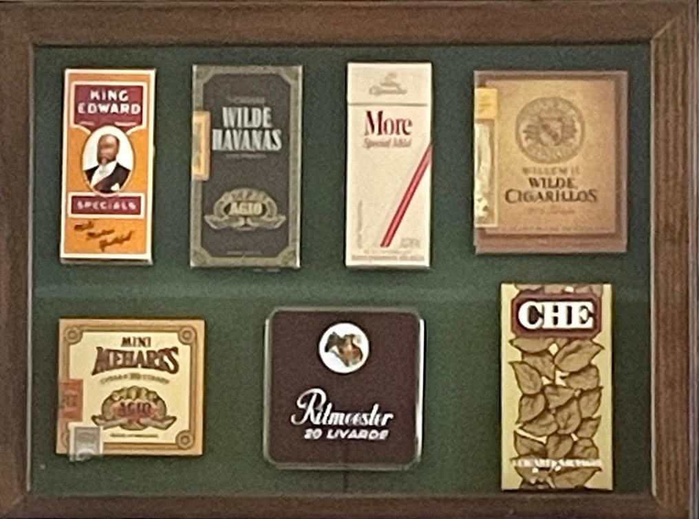 主题收藏系列 - 实木和维加斯天鹅绒雪茄盒 #1.1
