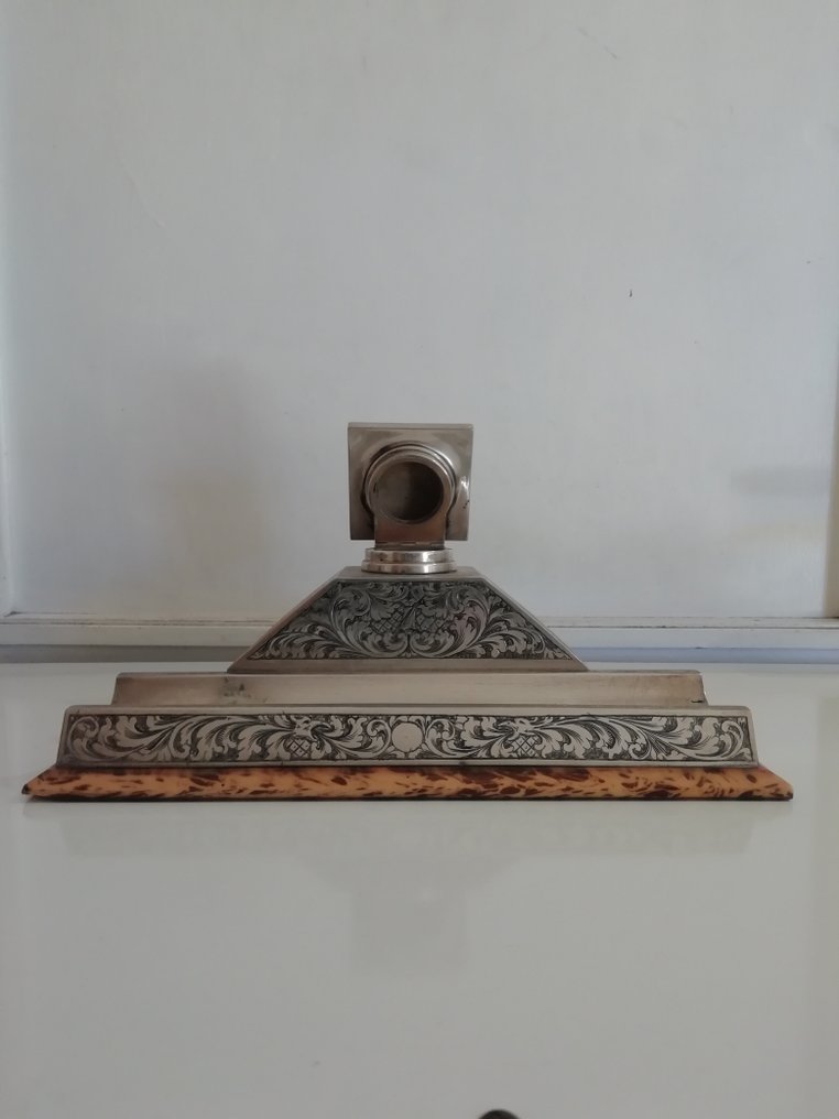 Skrivebordsæt  (6) - Art Nouveau Calderoni Milano 1KG -Italien-800 sølv-bakelit- #1.2