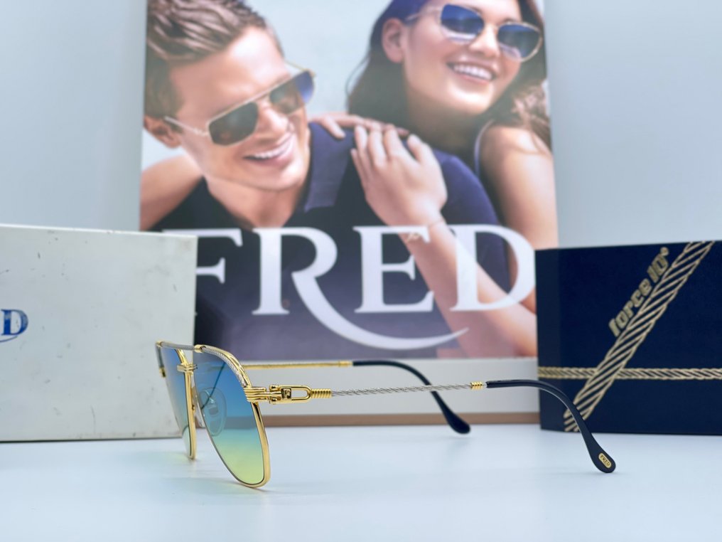 Cartier - Fred America Cap 60]14 NOS Vintage Gold Planted 24k - Sunglasses #2.3