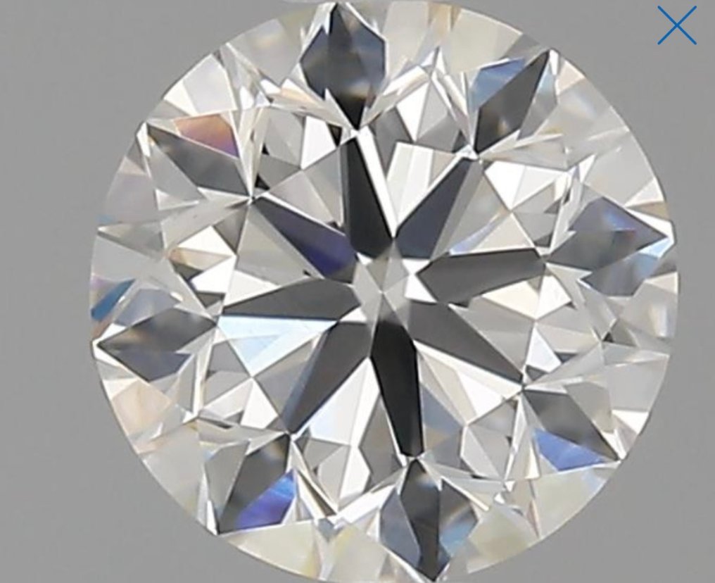 1 pcs 钻石  (天然)  - 0.90 ct - 圆形 - E - VVS1 极轻微内含一级 - 美国宝石研究院（GIA） #1.1