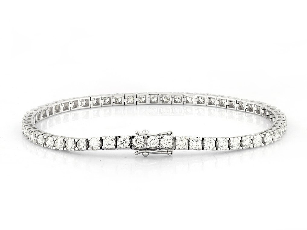 Bracelet - 18 carats Or blanc -  3.15ct. tw. Diamant  (Naturelle) #1.1