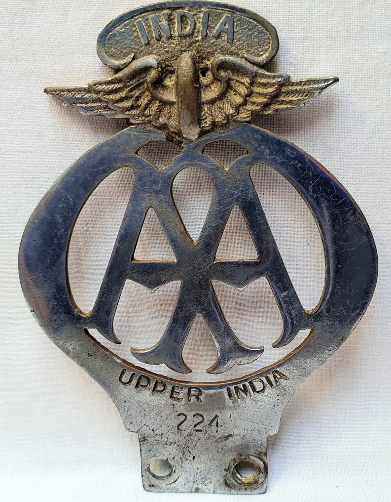 Badge - Grille Badge - Upper India - AA - Storbritannien - 20. - først i (2. verdenskrig) #2.1