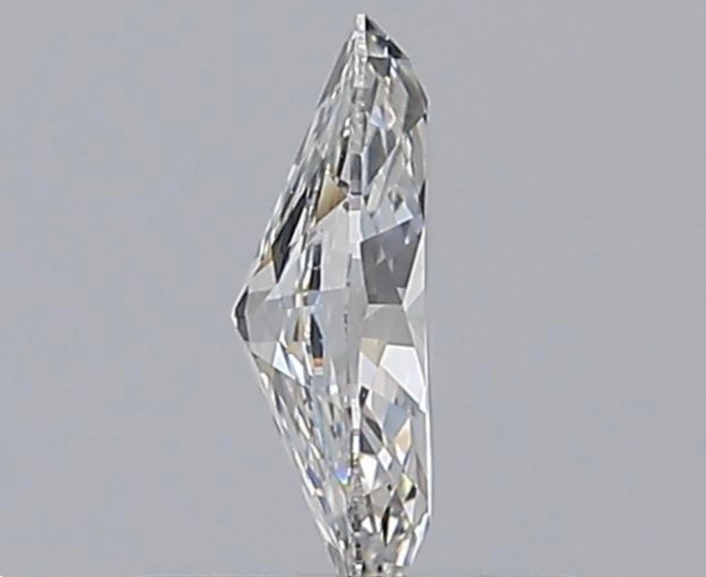 1 pcs Diamant  (Natural)  - 0.42 ct - Marchiză - D (fără culoare) - VVS1 - GIA (Institutul gemologic din SUA) #3.1