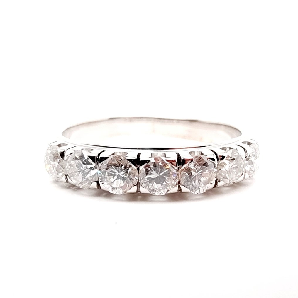 Gyűrű - 18 kt. Fehér arany Gyémánt #1.1