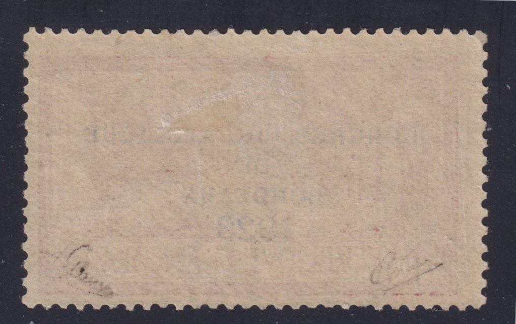 Franciaország 1923 - 182. sz., Új *, Calves et Brun aláírással, Brun tanúsítvánnyal értékesítve. Lenyűgöző - Yvert #2.1