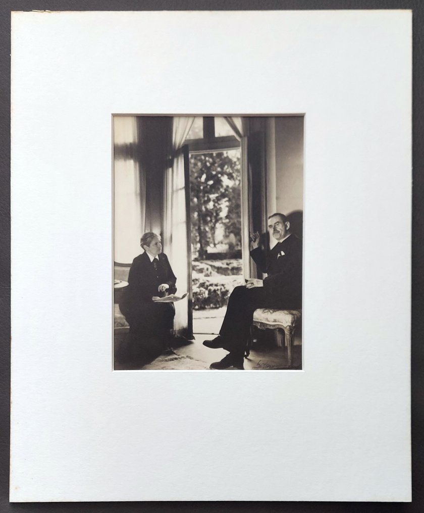 Lotte Jacobi (German-American, 1896-1990) - Mr & Mrs Thomas Mann in Their House #2.1