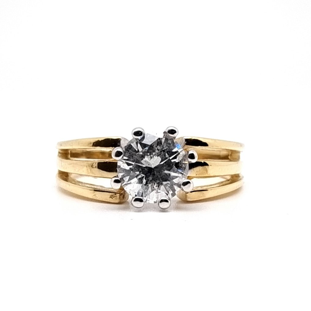 Δαχτυλίδι - 18 καράτια Κίτρινο χρυσό -  0.90 tw. Διαμάντι  (Φυσικό) #1.1