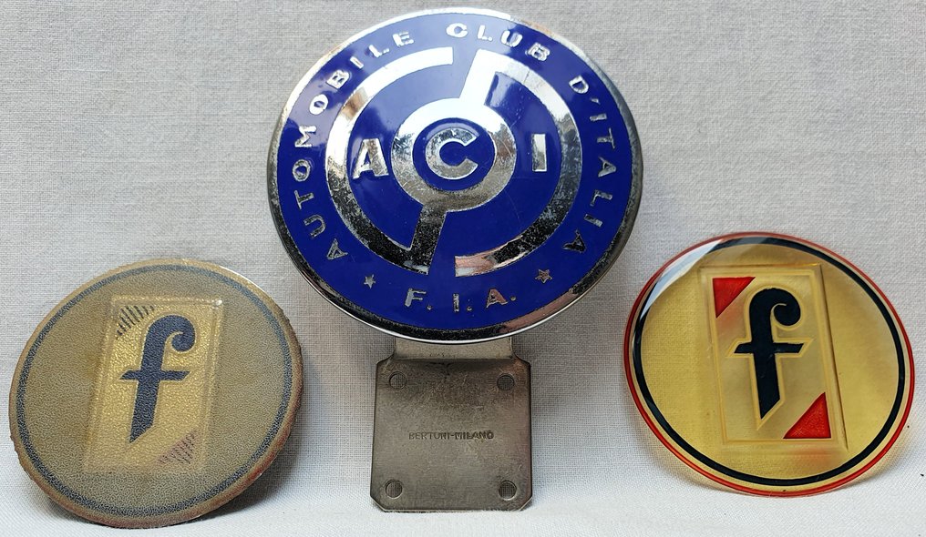 徽章 - Grille Badge - Automobile Club D'Italia - 義大利 - 20世紀中期（二戰期） #1.1