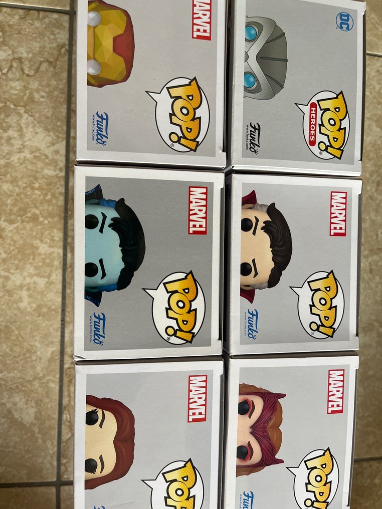 Funko  - Funko Pop Mixed Collection of 6 Marvel/DC #2.1