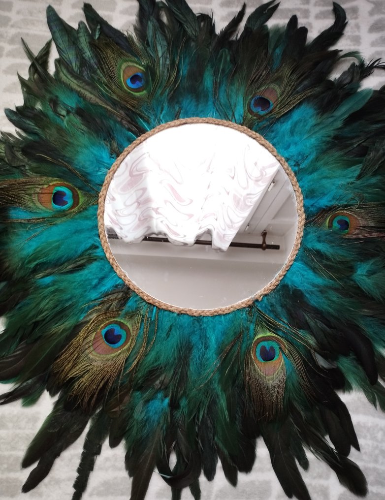 Espelho - plume - Espelho jujuhat paon 50 cm #1.0