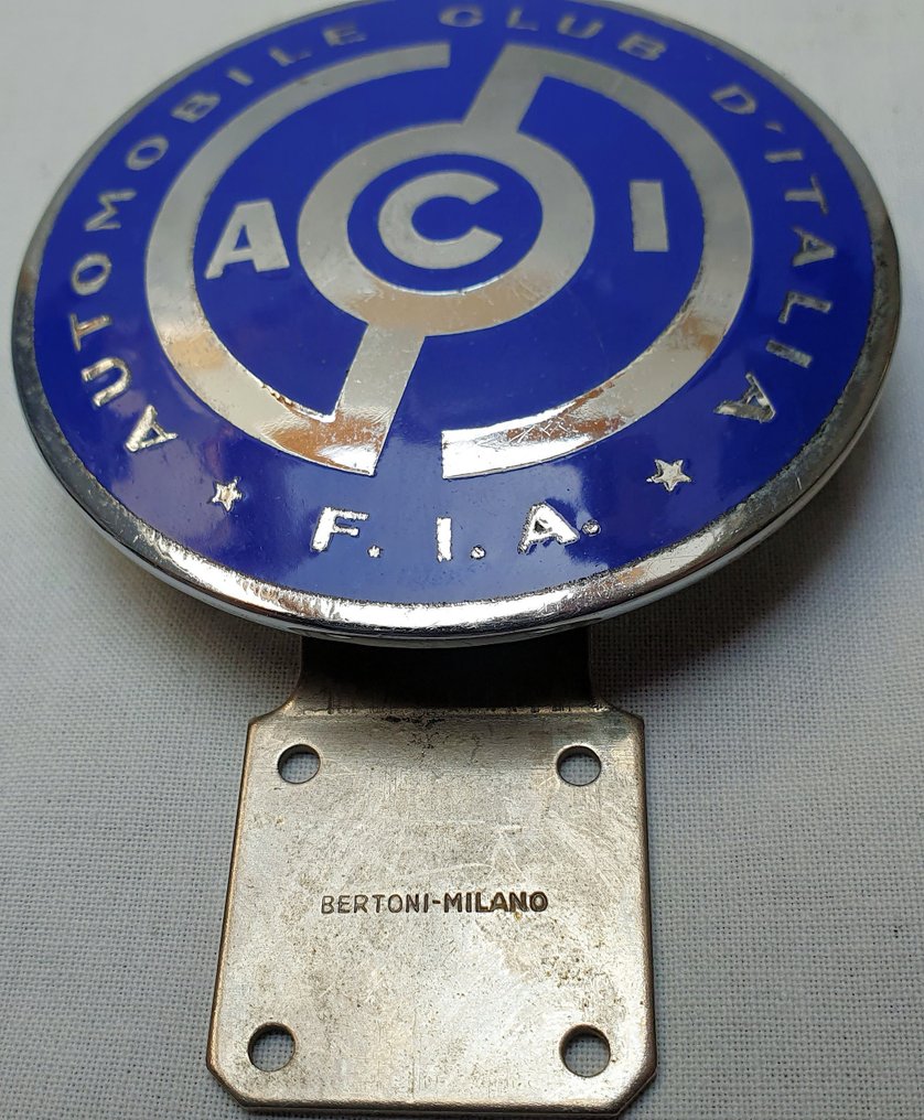Badge - Grille Badge - Automobile Club D'Italia - Italy - 20th - mid (WW II) #3.1