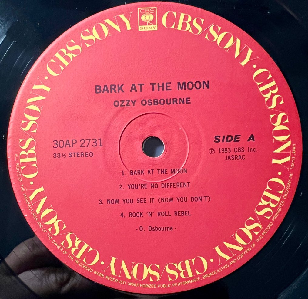 Ozzy Osbourne - Bark At The Moon - 1st JAPAN PRESS - 1 x LP + 1 x 7" 45RPM - MEGA RARE ! - Vinylschallplatte - Erstpressung, Japanische Pressung - 1983 #2.1
