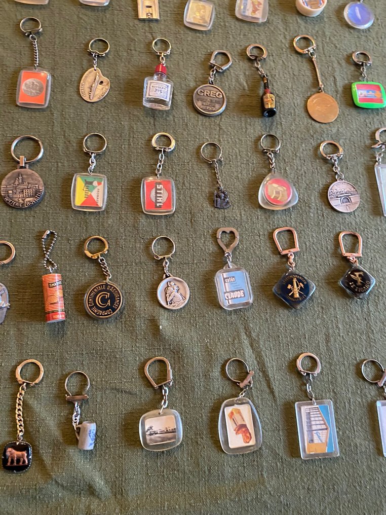 Branded merchandise collection - 72x Advertising Key Rings - Publicitaire , Alimentation, Autos #2.1