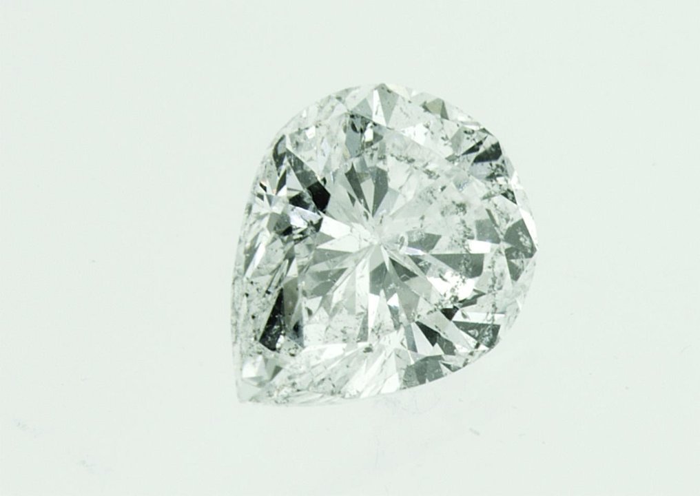 1 pcs Diamant  (Naturelle)  - 1.03 ct - Poire - D (incolore) - SI2 - Antwerp International Gemological Laboratories (AIG Israël) - Diamant naturel #2.2